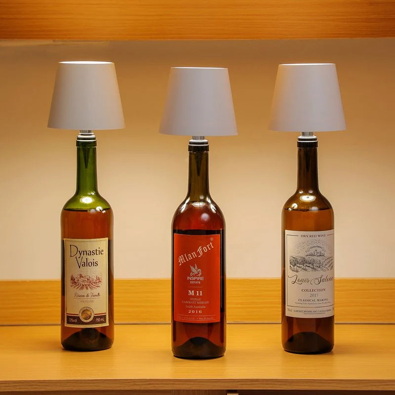 Wireless Bottle Lamp, LED Wireless Wine Bottle Lamp