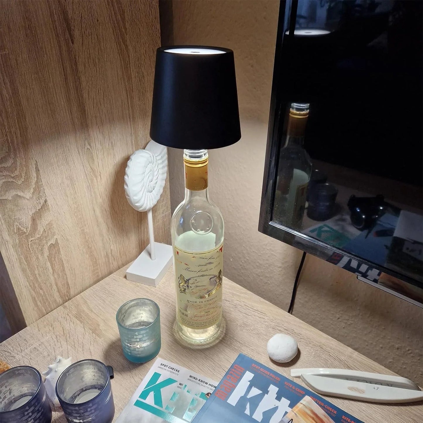 Wireless Bottle Lamp, LED Wireless Wine Bottle Lamp